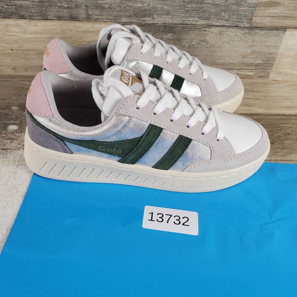 Gola Superslam Blaze Womens Shoes Sz 6.5 Gray White Silver Lifestyle Sneakers - Picture 10 of 10